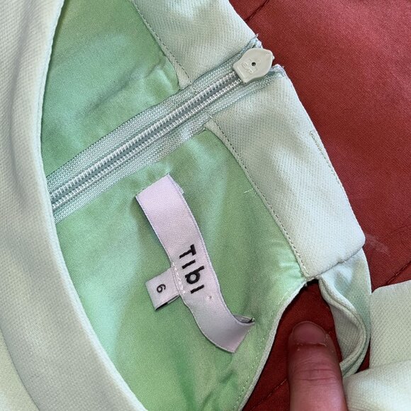 `tibi tie neck shift dres mint Green Size. 6 - Picture 5 of 9